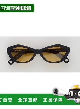 香港直邮JACQUEMUS 男士太阳镜 BAMBINOMATT SS2025 黑色 1M1J54M