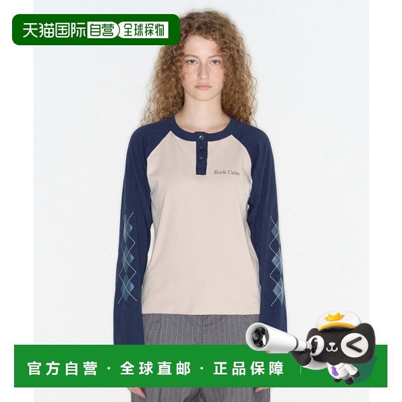 韩国直邮ROCKCAKE 女士女装T恤RC24TP14400 Argyle Long sleeve -