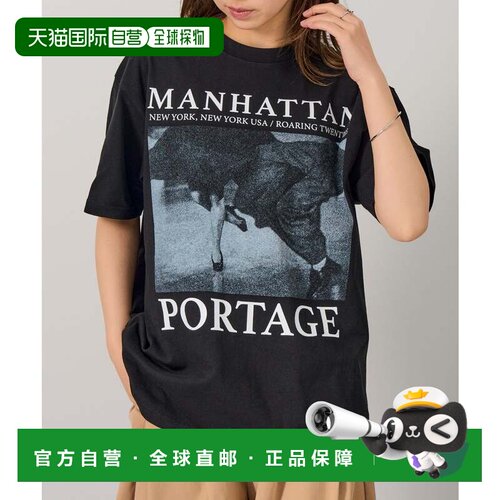 日本直邮SHORT SLEEVE PRINT T-SHIRTS 26SS-MP-M648 黑色 短袖印