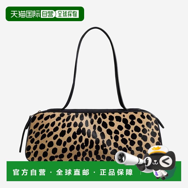 1h可退 香港直邮潮奢 KHAITE 女士 Simona 皮革饰边豹纹小牛毛肩