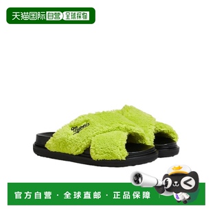 香港直邮Marni FBMS015501P5441 徽标拖鞋