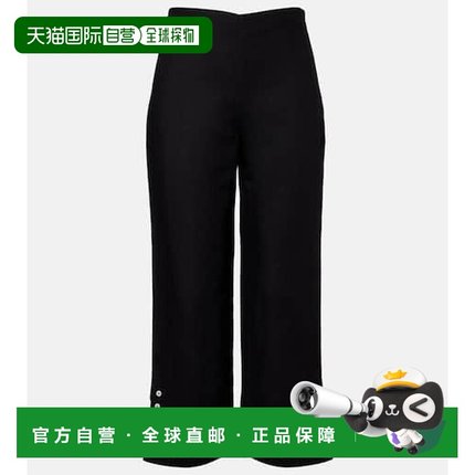 1h可退 香港直邮潮奢 Staud 女士 Piha 亚麻混纺喇叭长裤