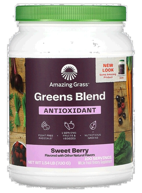 香港直发Amazing Grass抗氧补充剂甜浆果味增强机体700g消化酶