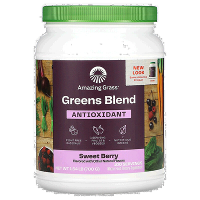 香港直发Amazing Grass抗氧补充剂甜浆果味增强机体700g消化酶