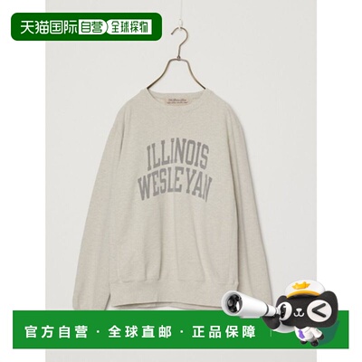日本直邮REMI RELIEF SP加工 毛料圆领卫衣 ILLINOIS WESLEYAN