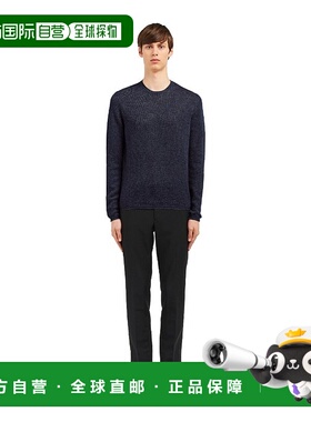 香港直邮PRADA 男士针织毛衣 UMN864643S122F0008 AW2021 黑色