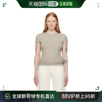 香港直邮潮奢 Filippa K 女士 灰褐色 Fine Rib T 恤 28500