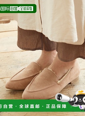 日本直邮Menue 仿羊皮鞋面平底乐福鞋女鞋平底鞋 ME8623BW01285