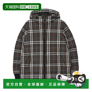 1h可退 香港直邮Burberry 格纹连帽羽绒服 81216141