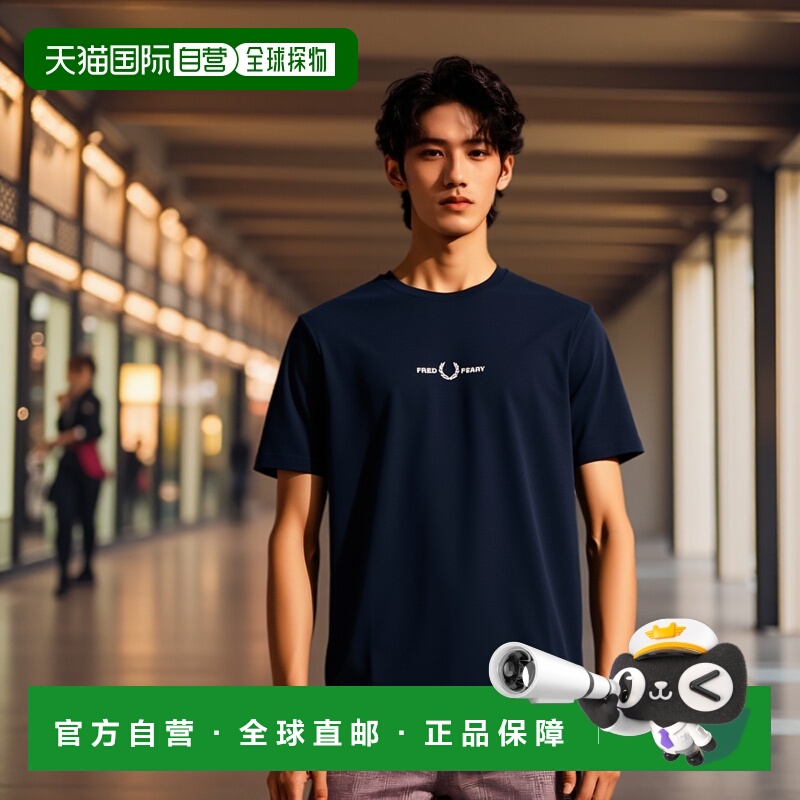 日本直邮FRED PERRY 刺绣T恤 [M4580-248 SS25Q2] 刺绣T恤 男士上