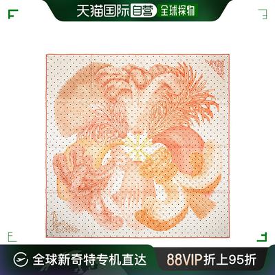 自营｜Hermes爱马仕女士丝巾白色花纹印花图案SCARF90WHT26真丝