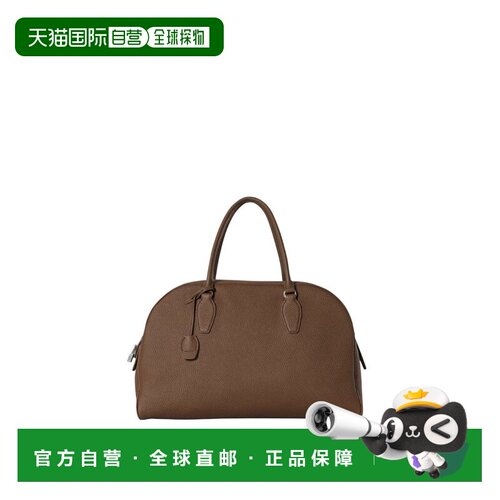 香港直邮THE ROW 女士手提包 W1594L129DOK AW2025 棕色 拉链手提