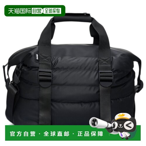 1h可退 欧洲直邮RAINS 男士旅行包 5106297BLACK CO 黑色斜挎包