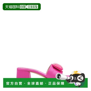 粉紅色 自營(yíng) gianvito rossi45毫米緞面涼鞋 美國(guó)奧萊直發(fā)