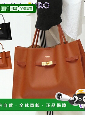 日本直邮VIOLAd'ORO 手提包A4 尺寸横向插袋真皮REMY女士V-1563