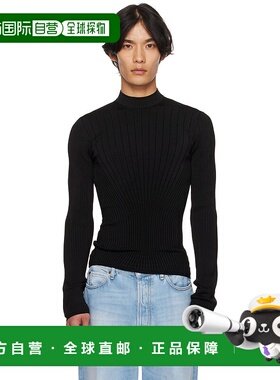 香港直邮Mugler 穆勒 男士 黑色 Sculpting 针织衫 25F2TO0738112