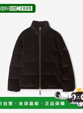 自营欧洲直邮Burberry博柏利 Snowdon系列男士丁香棕棉马术骑士徽