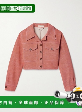 香港直邮EMILIA WICKSTEAD 女士 Nics 短款棉混纺花呢夹克 PF24RT