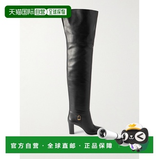 香港直邮Saint Julia Laurent 女士 皮质过膝靴子 圣罗兰 1h可退