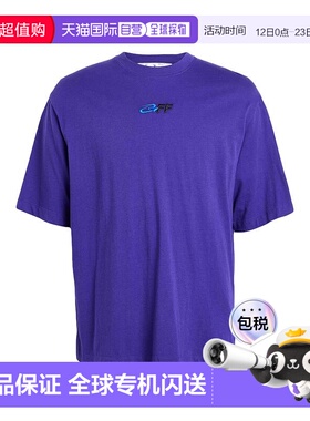 香港直邮off-white 男士 T恤 purple紫色 舒适时尚