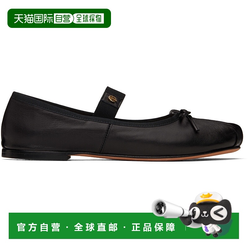 1小时内可退 香港直邮潮奢 ANINE BING 女士 黑色 Jolie 芭蕾鞋 A