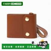 AV1129DM10435 日本直邮AVIREX 水牛纹皮革三折迷你钱包