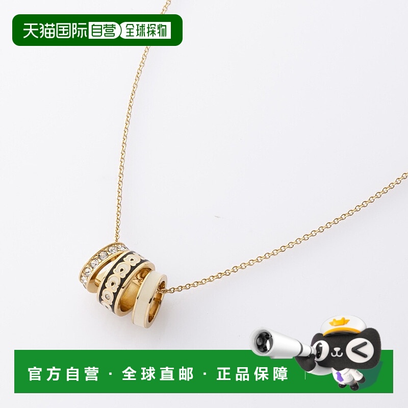 日本直邮Coach 三环吊坠项链 37408103GLD004