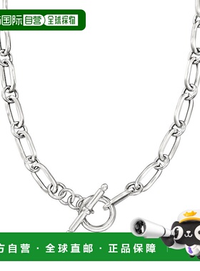 自营 Ross-Simons 意大利纯银回形针链扣链节项链 16 英寸 美国奥