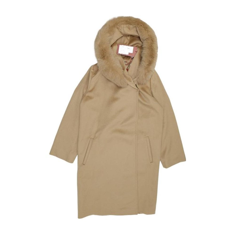 MAX MARA 女士外套 6086077906006 AW2021 花色 logo连帽大衣