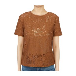 MAX MARA 女士衬衫 6941013106004 SS2023 棕色 短袖圆领T恤
