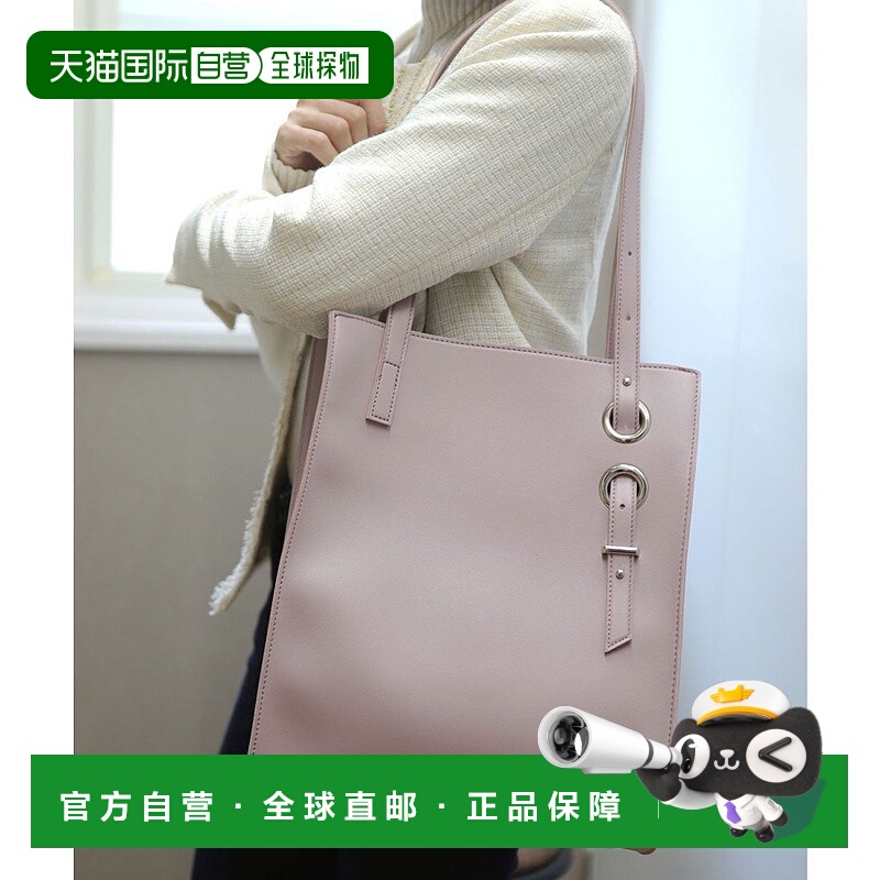 日本直邮florge 不对称肩带竖型仿皮质感托特包/公文包 FL8218AW0