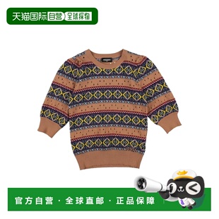 1h可退 香港直邮Dsquared2 二次方 女童 毛衣童装 brown棕色 舒适