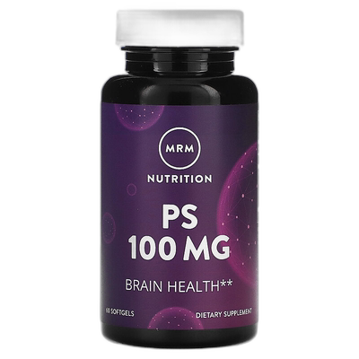 香港直邮MRM Nutrition,营养，PS，100 毫克，60 粒软胶囊丝氨酸