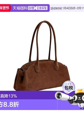 香港直邮COACH蔲驰 Empire 34 品牌Logo标识 绒面革单肩包 大号