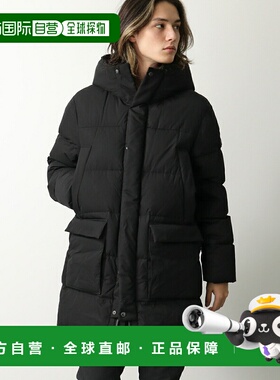 日本直邮TATRAS ACINO 男士连帽羽绒服 MJXA0101010528带Logo黑色