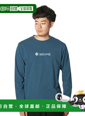 日本直邮snow peak-雪峰（男士）长T恤软棉徽标长袖T恤SW-24SU201