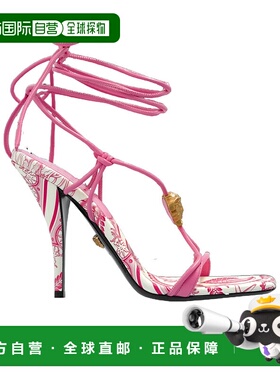 香港直邮Versace 方头高跟凉鞋 10204691A15304