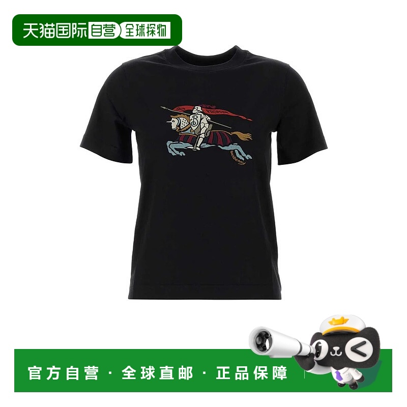 1h可退 香港直邮BURBERRY 女士T恤 8115147A1189 AW2025 黑色 Bla