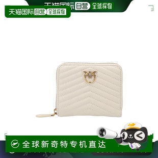徽标钱包 香港直邮潮奢 女士 Pinko 100249A0GK拉链牛皮 品高