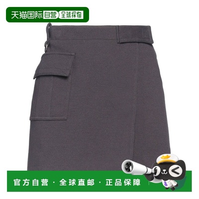 1h可退 香港直邮Acne Studios 艾克妮 女士 迷你半身裙 grey灰色