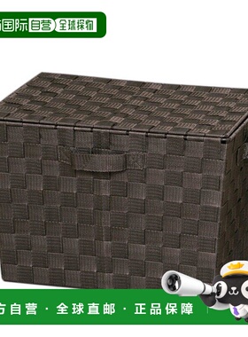 【日本直邮】爱丽丝彩色置物篮38×26×26cm棕色 CBK-38DT