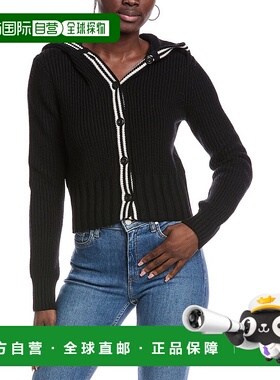 自营 ATM Anthony Thomas Melillo连帽羊毛混纺开衫-黑色 美国奥