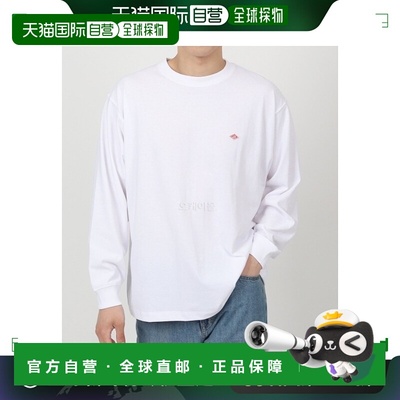 韩国直邮DANTON DTC0200-TCB 男士短袖圆领T恤 白色混纺面料 时尚