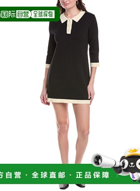 自营 avantlook前卫Polo运动衫-黑色 美国奥莱直发连衣裙包臀裙