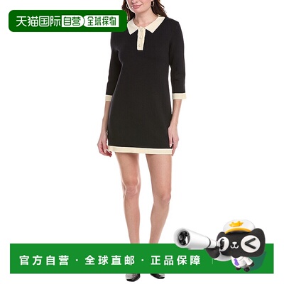 自营 avantlook前卫Polo运动衫-黑色 美国奥莱直发连衣裙包臀裙