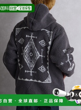 1h可退 日本直邮PENDLETON 男女同款 原创提花毛绒连帽衫 宽松外