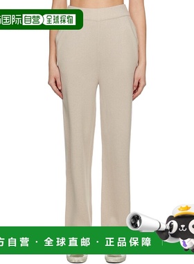 1h可退 香港直邮GOLDEN GOOSE 女士 米色贴饰长裤 GWP01349P00104