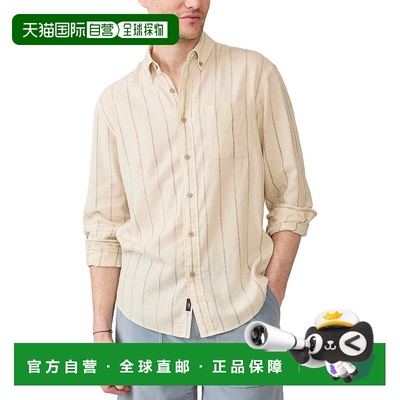 自营Faherty Breeze Linen-Blend Shirt - white 美国奥莱直发