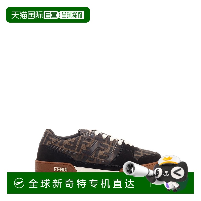 1h可退 香港直邮FENDI 男士运动鞋 7E1688F1PXA AW2024 黑色 