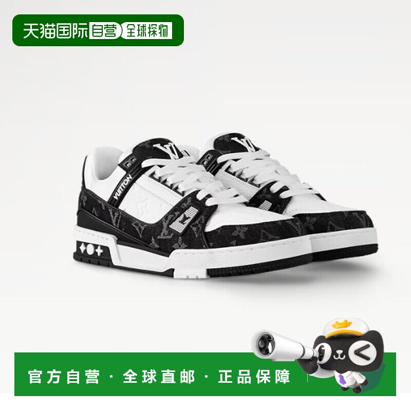 自营欧洲直邮LV路易威登Trainer牛皮经典印花板鞋男女款春季新款